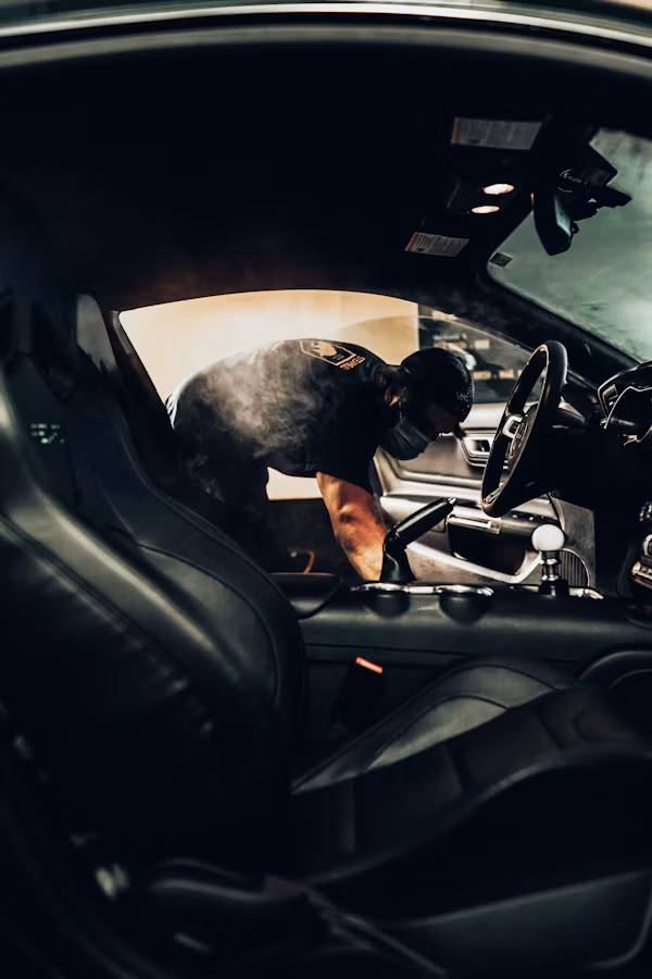 Detailed car, interior